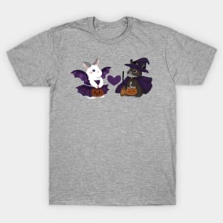 Bat and witch Bunny _ Bunniesmee Halloween Edition T-Shirt